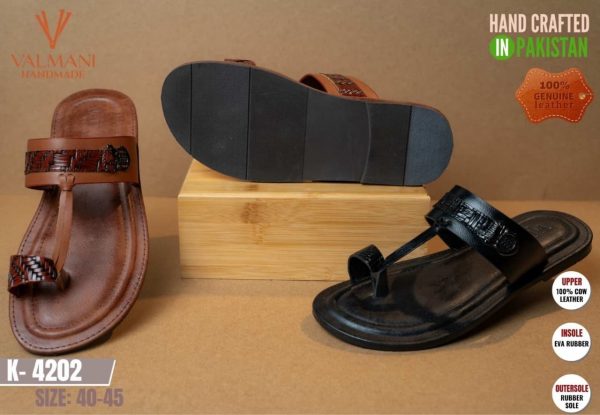 Sandales en cuir véritable – Modèle K-4201 (Tailles 40 à 45)