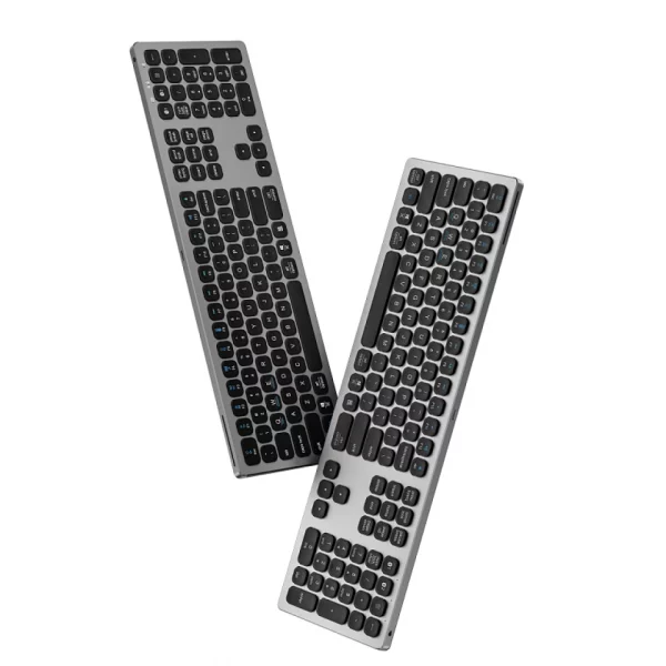 WiWU Clavier Sans Fil Magic Master pour Windows/iOS/Android - Gris Acier