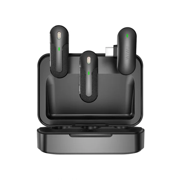 WiWU Mini Microphone Sans Fil Duo Lightning - Noir