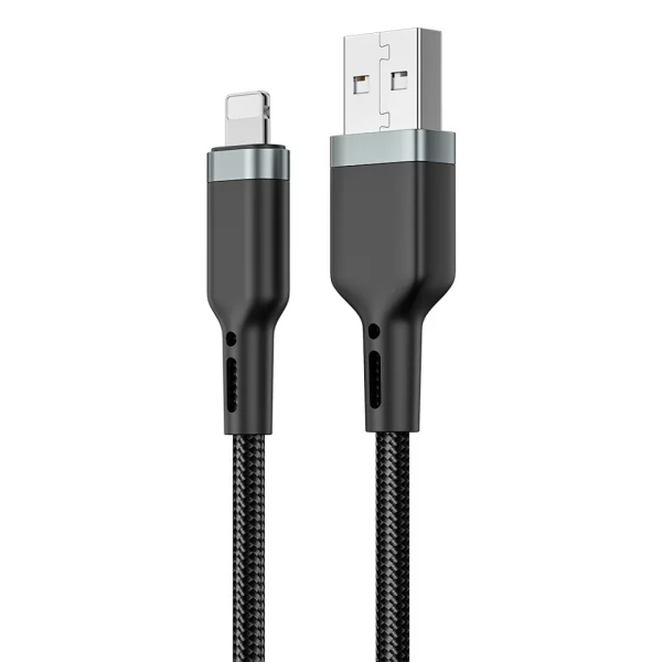 WiWU Câble Série Platinum USB vers Lightning 1.2m - Noir
