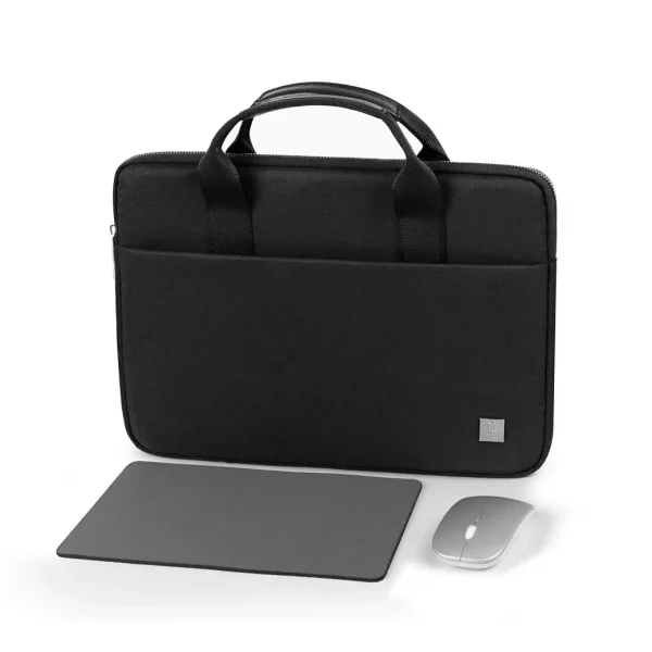 WiWU Ensemble Combo Genius Sacoche avec Souris et Tapis de Souris pour Ordinateur Portable 14"/Ultrabook - Noir